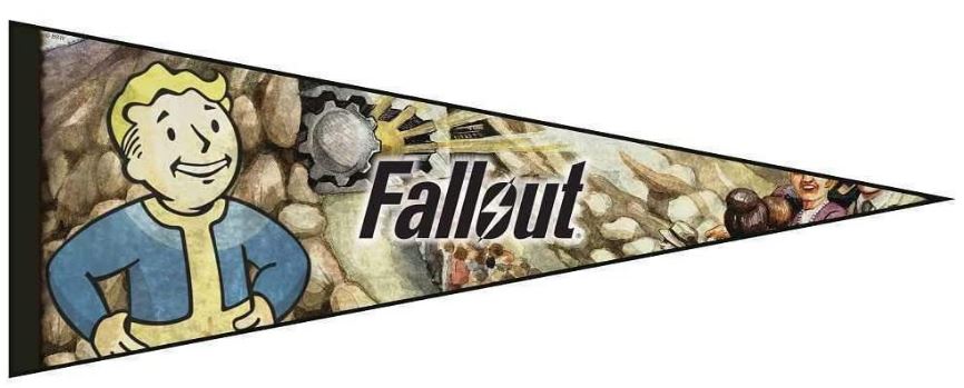 FaNaTtik Felt Pennant Wallscrolls (Fallout VaultBoy)