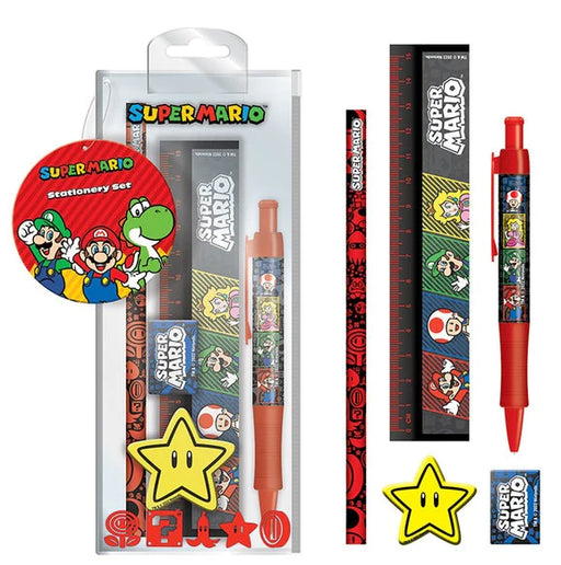 Super Mario (4 Colour) Standard Stationery Set /Merch