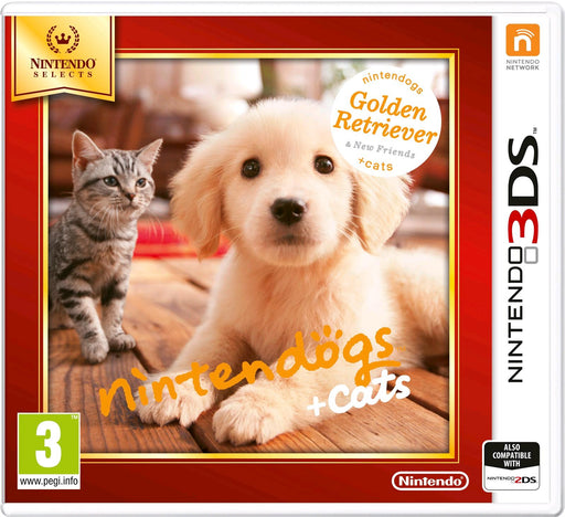 Nintendogs and Cats 3D: Golden Retriever (Selects) /3DS