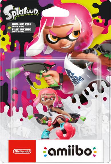 Nintendo Amiibo Character - Inkling Girl Neon Pink (Splatoon 2) /Switch