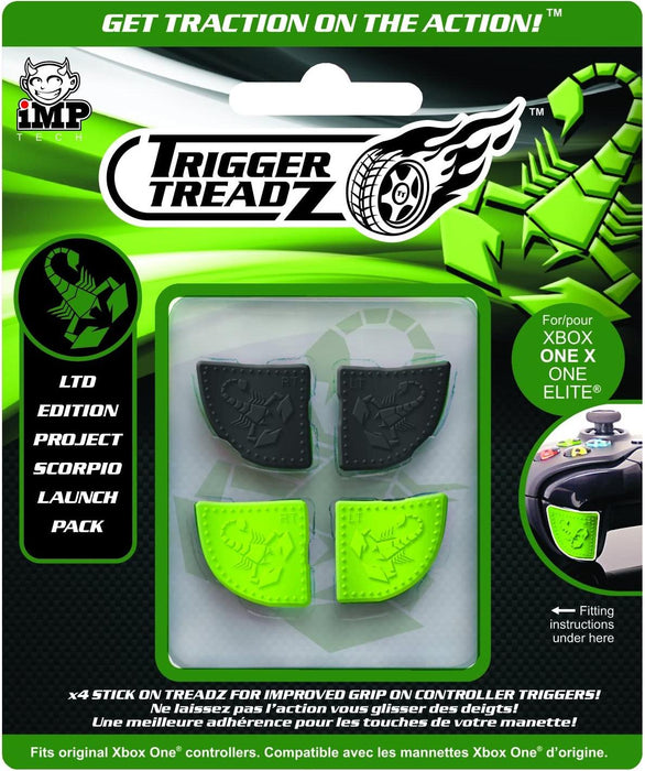 Trigger Treadz: Ltd Edition Project Scorpio (4 Pack) [Black/Green] /Xbox One