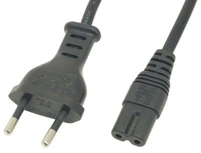 Euro Power Cable For PS5, PS4 and PS3 Slim PS2 Xbone X+S (Fig of 8) /PS4
